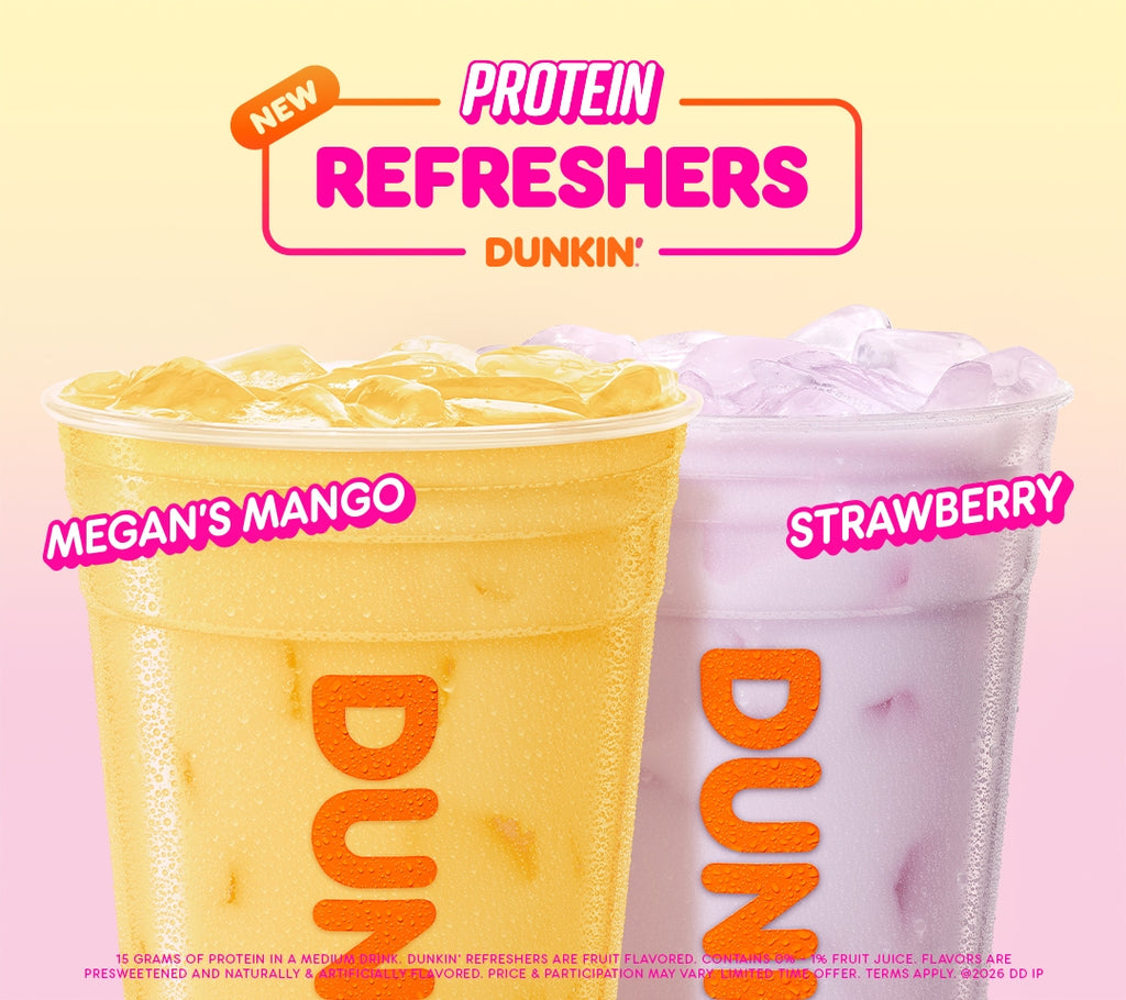 $3 Medium Protein Refreshers at Dunkin' + FREE Megan Thee Stallion Cup with Purchase (20 Cups Per Store) on 1/16