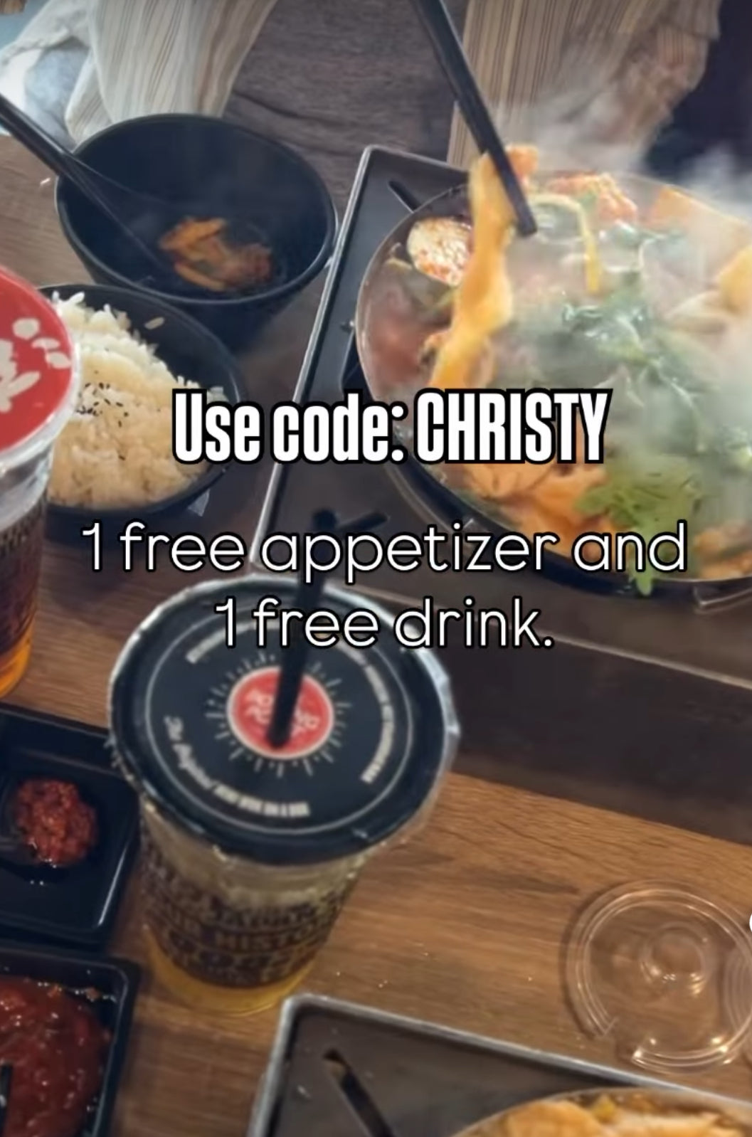 Free Appetizer and Free Drink at Boiling Point