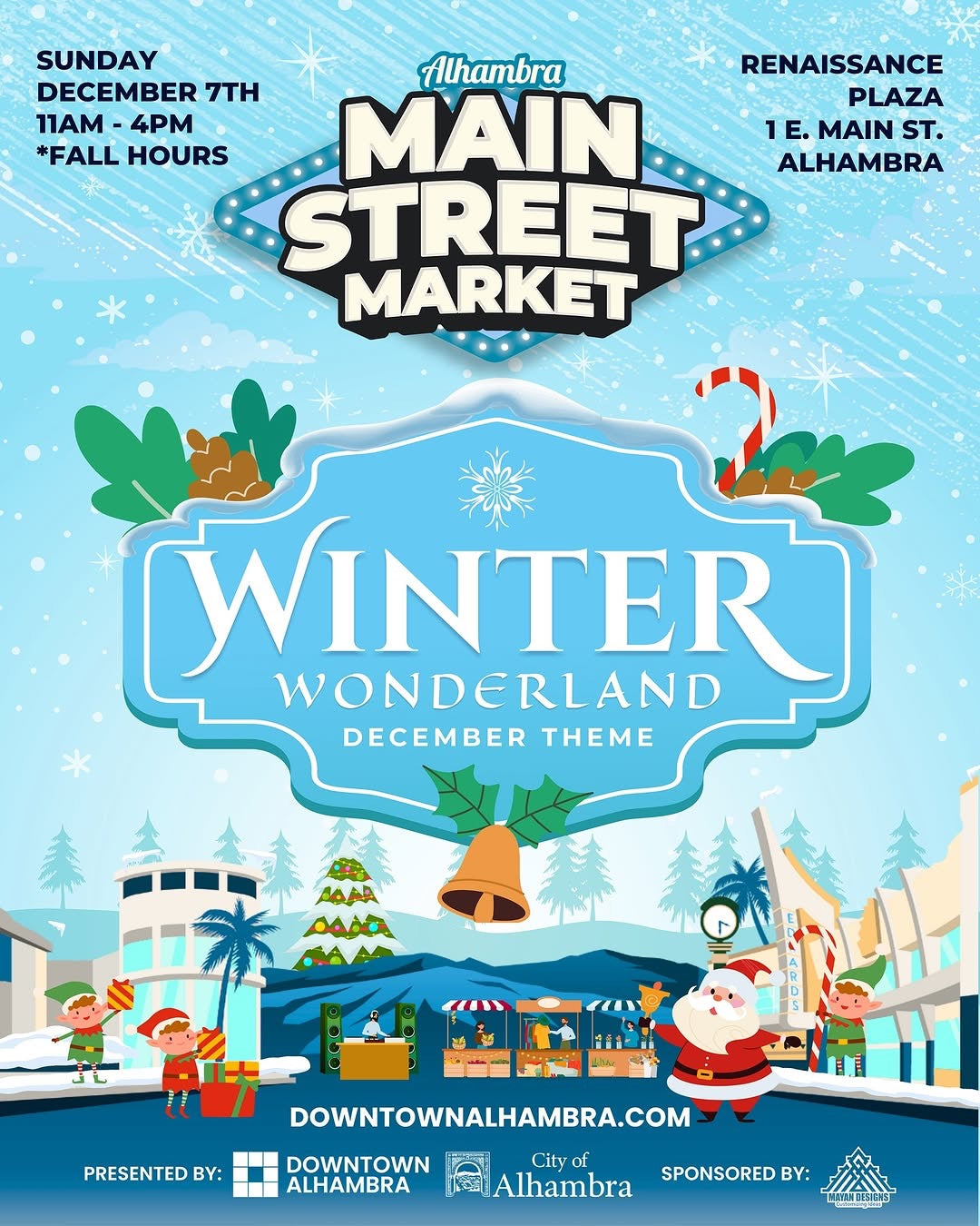 Alhambra Main Street Market's Winter Wonderland