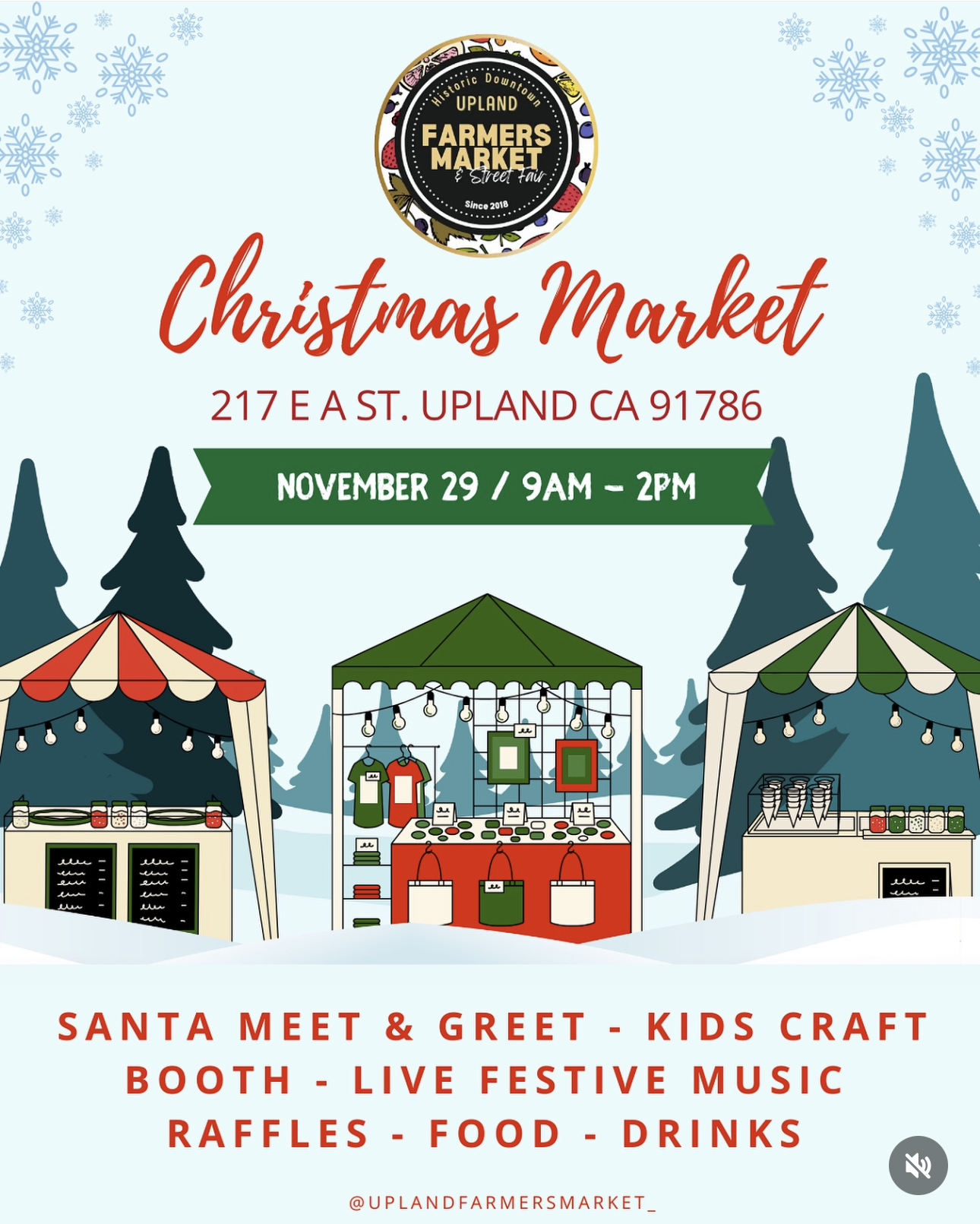 Upland Farmers Market Christmas Market