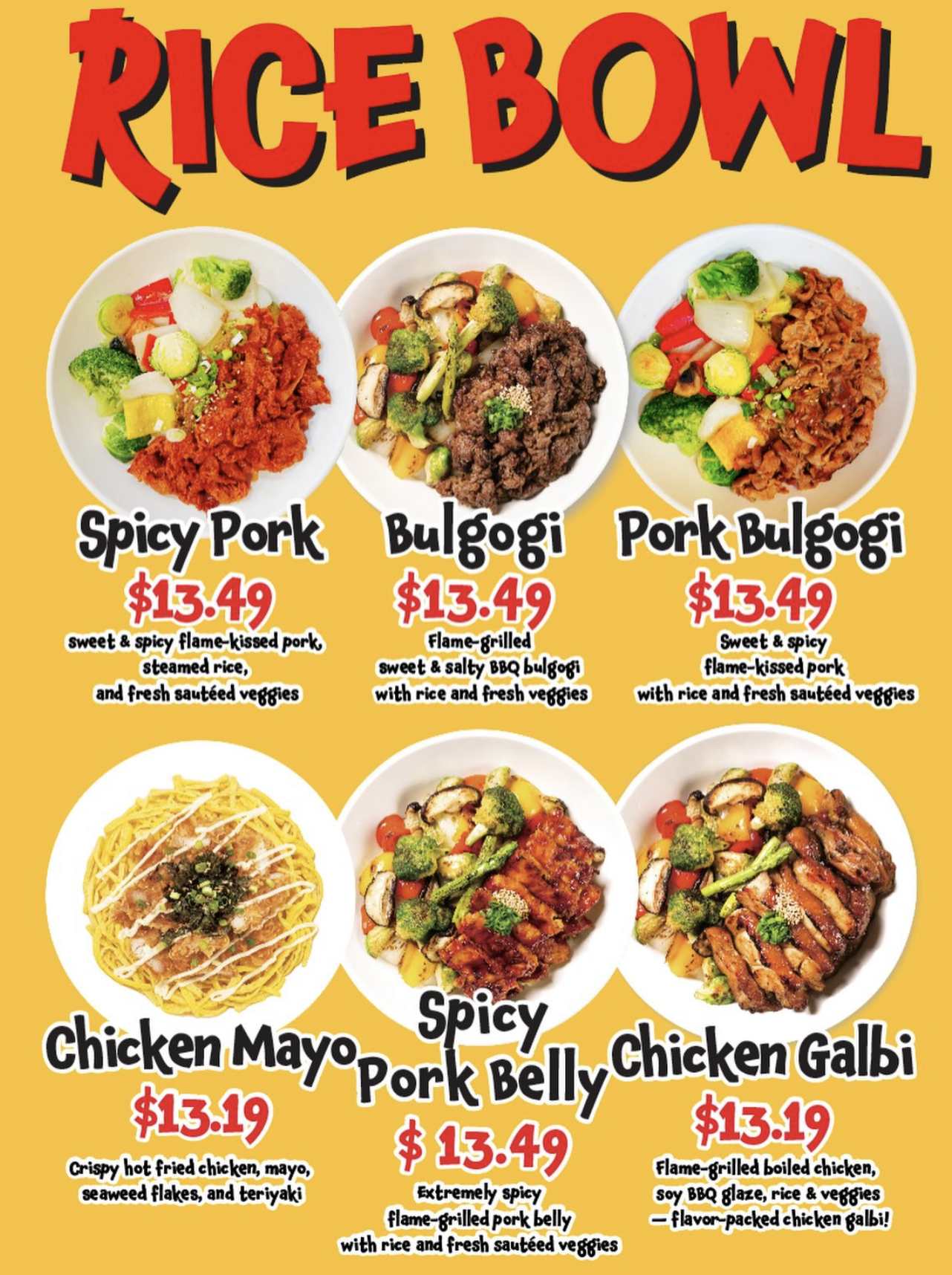 $13.49 Rice Bowls at Jaws Topokki