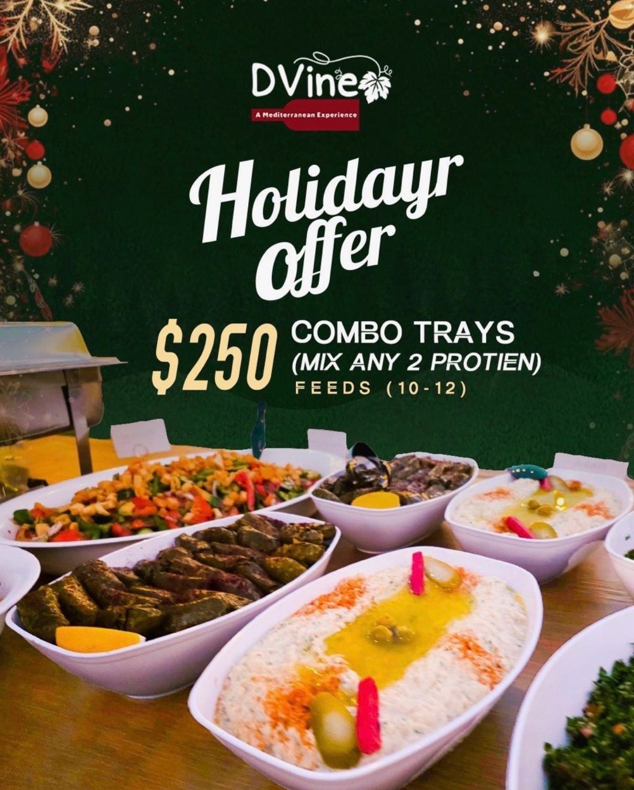 $250 Combo Trays (Feeds 10-12) at DVine