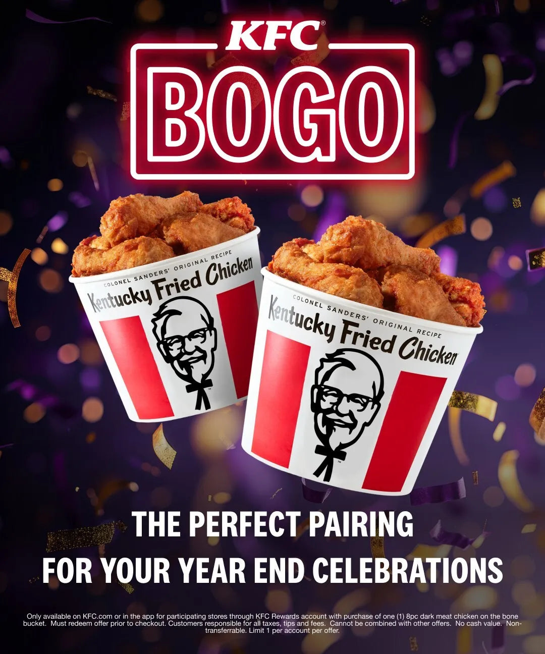 BOGO FREE 8-Piece Buckets at KFC