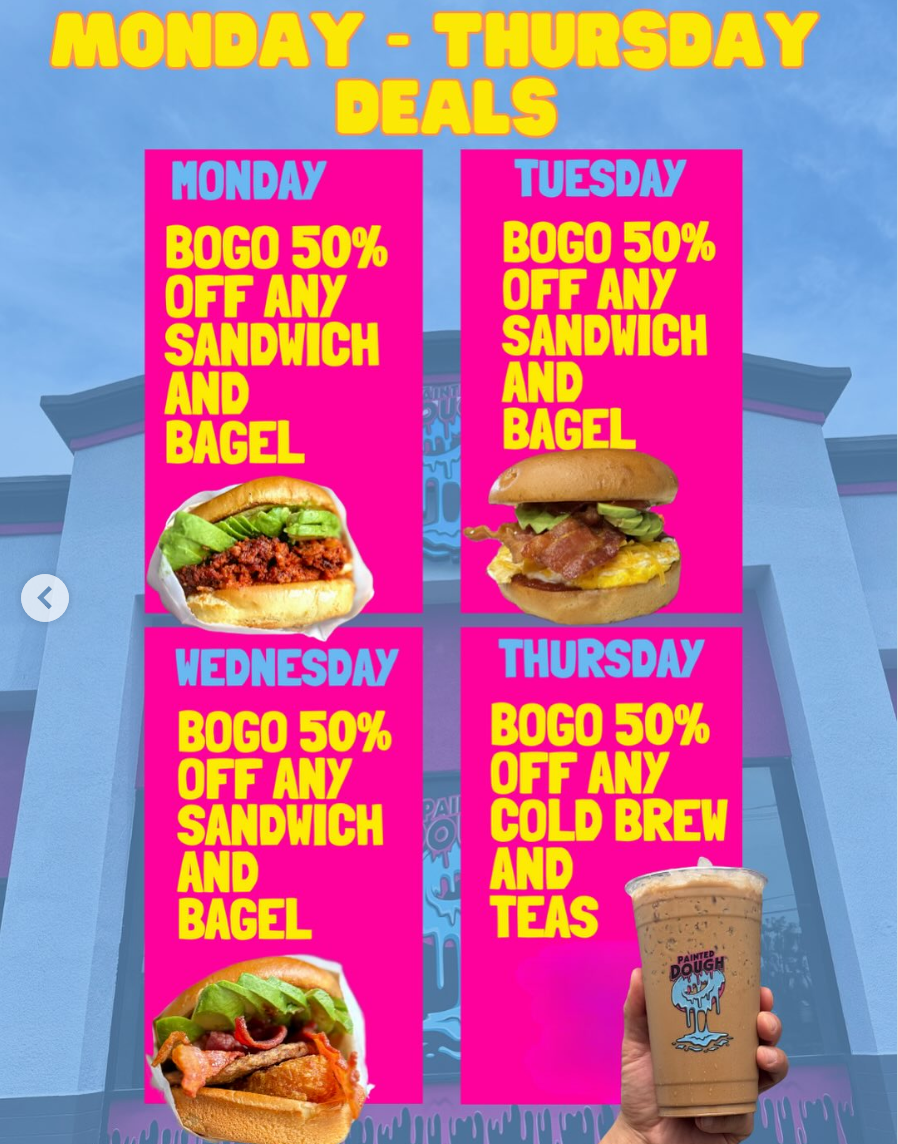 Weekly Deals at Painted Dough