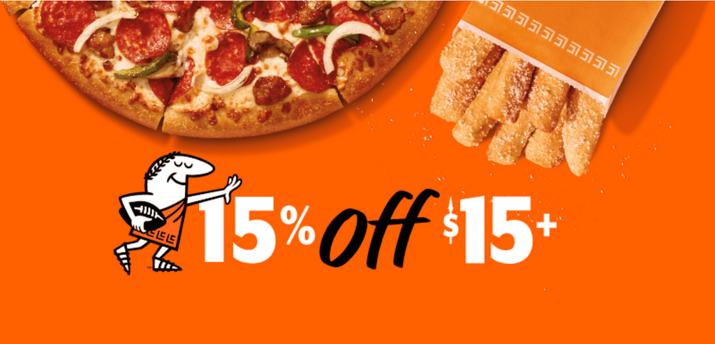 15% off $15 at Little Caesars