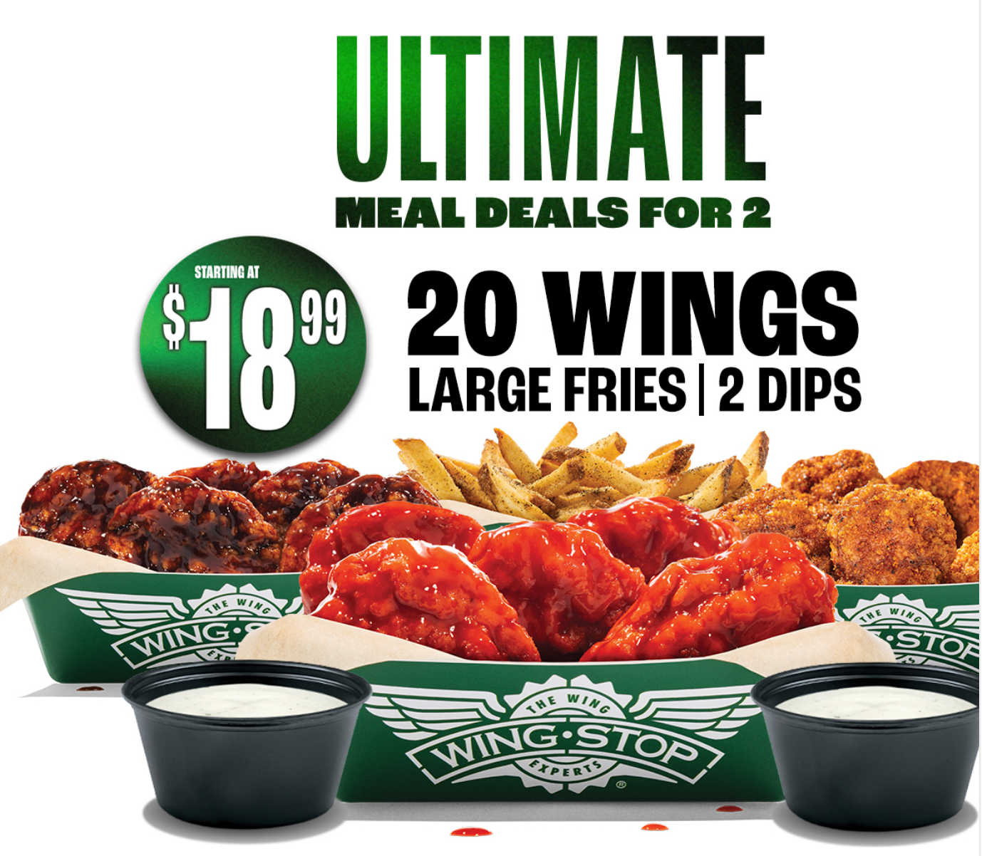 Wingstop Meal for Two for $18.99