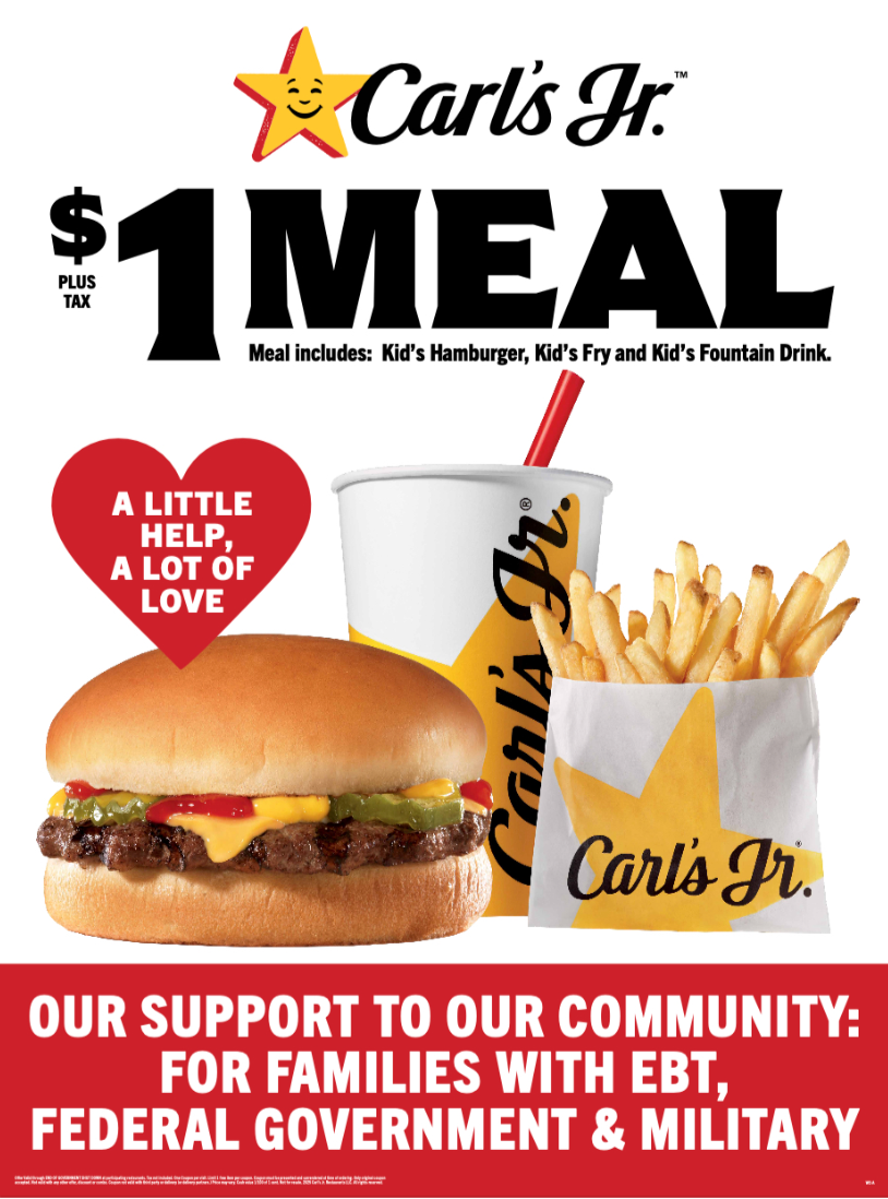 Carl's $1 Kid's Meal for SNAP Beneficiaries