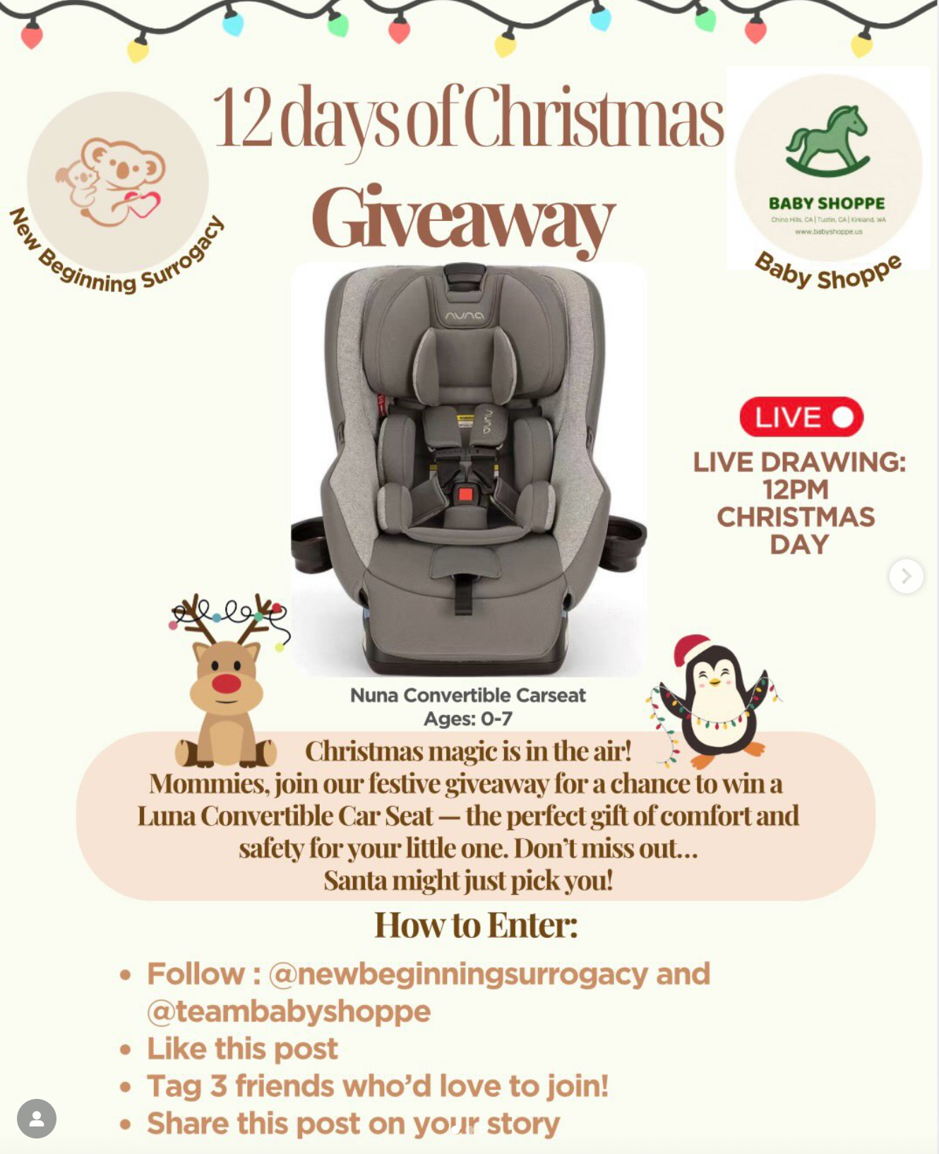 Carseat Giveaway from Team Baby Shoppe