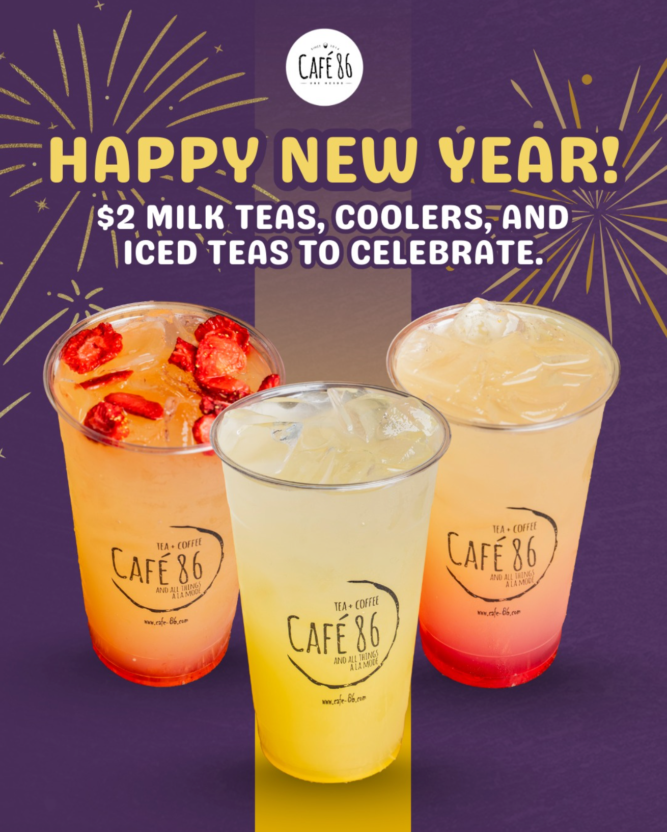 $2 Teas for New Year's at Cafe 86