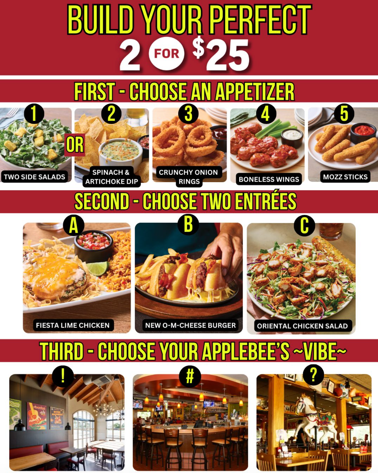 Applebee's 2 for $25