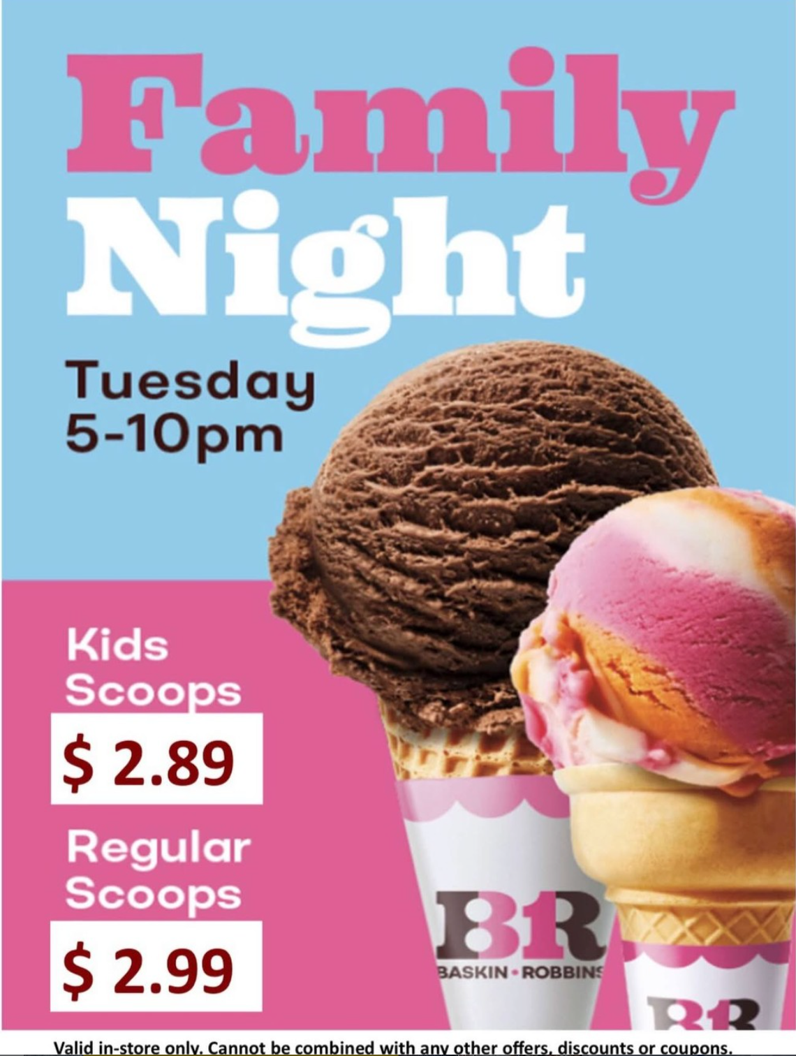 Baskin Robbins Pomona Family Night Special