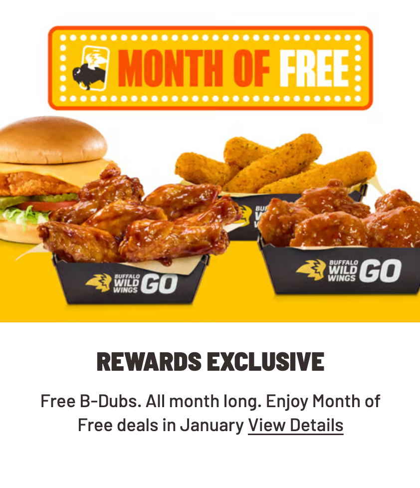 Free Appetizer for Rewards Members with a $10+ Purchase
