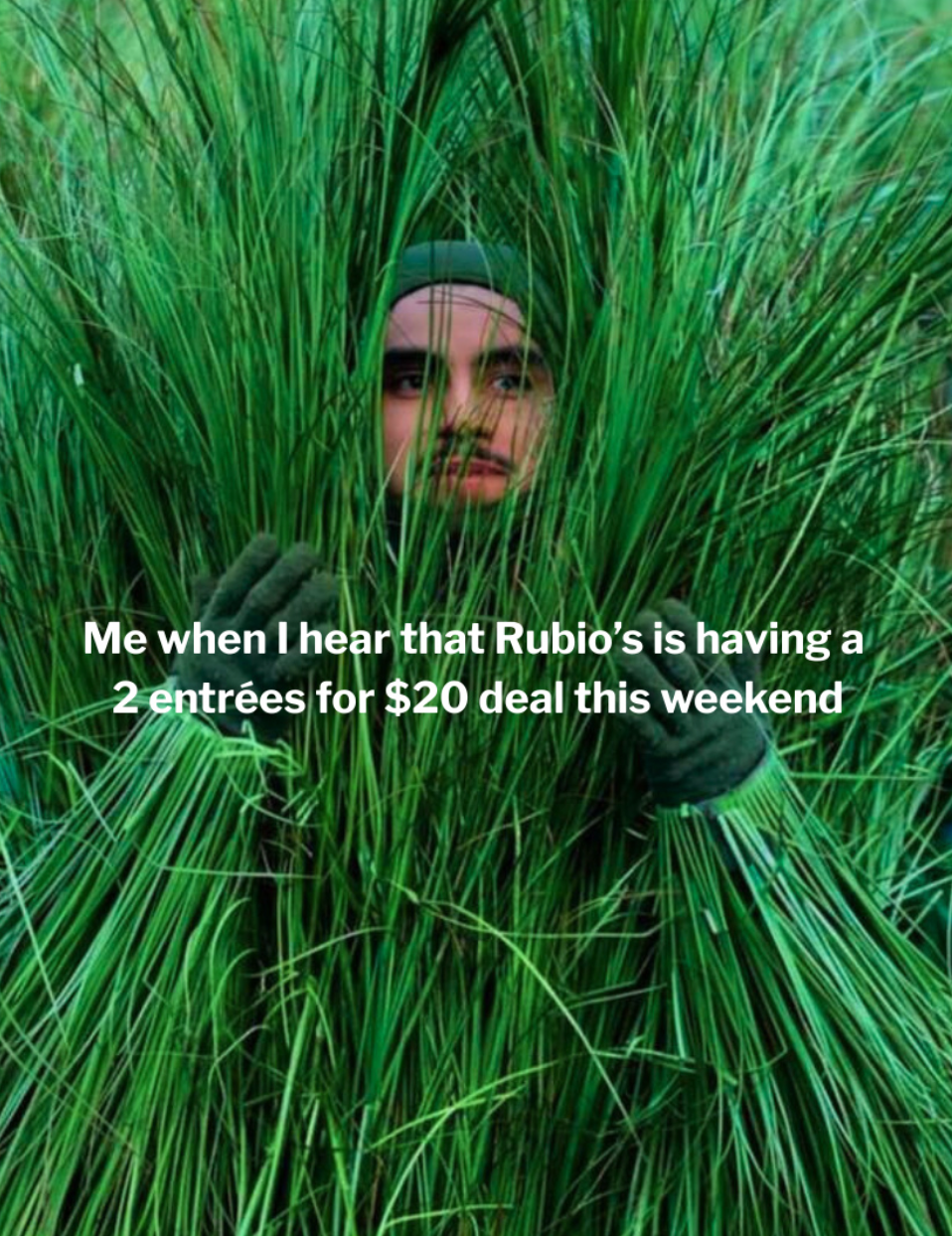 2 Entrées for $20 This Weekend at Rubio's