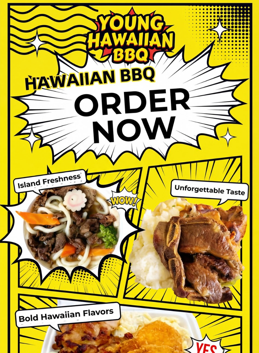 Free 22 Oz Soda at Young Hawaiian BBQ
