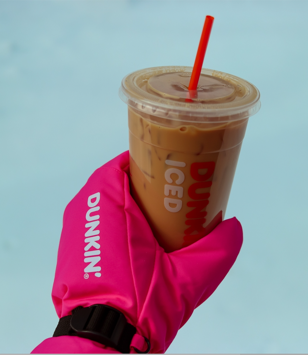 Free Glove While Supplies Last with Any Iced Beverage at Dunkin'