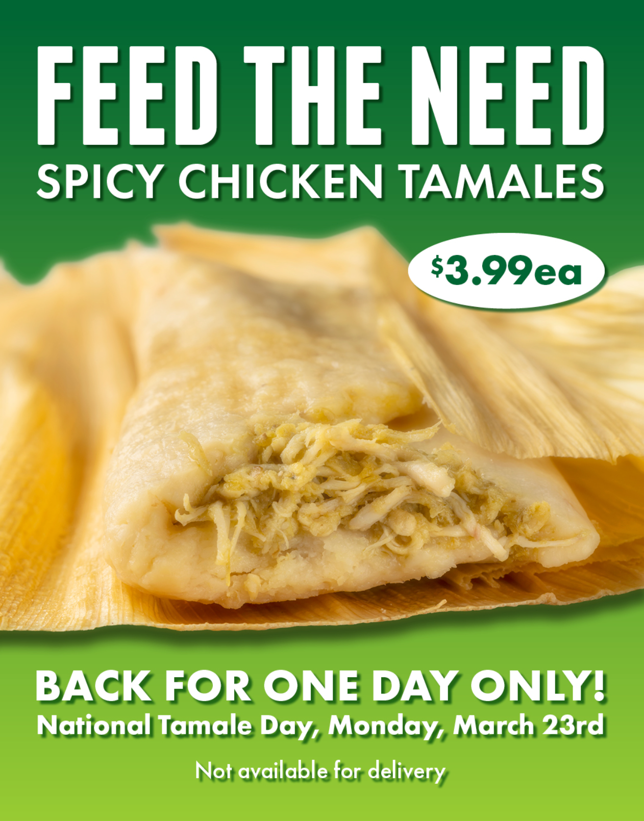 $3.99 Tamales for National Tamale Day at Miguel's Jr.