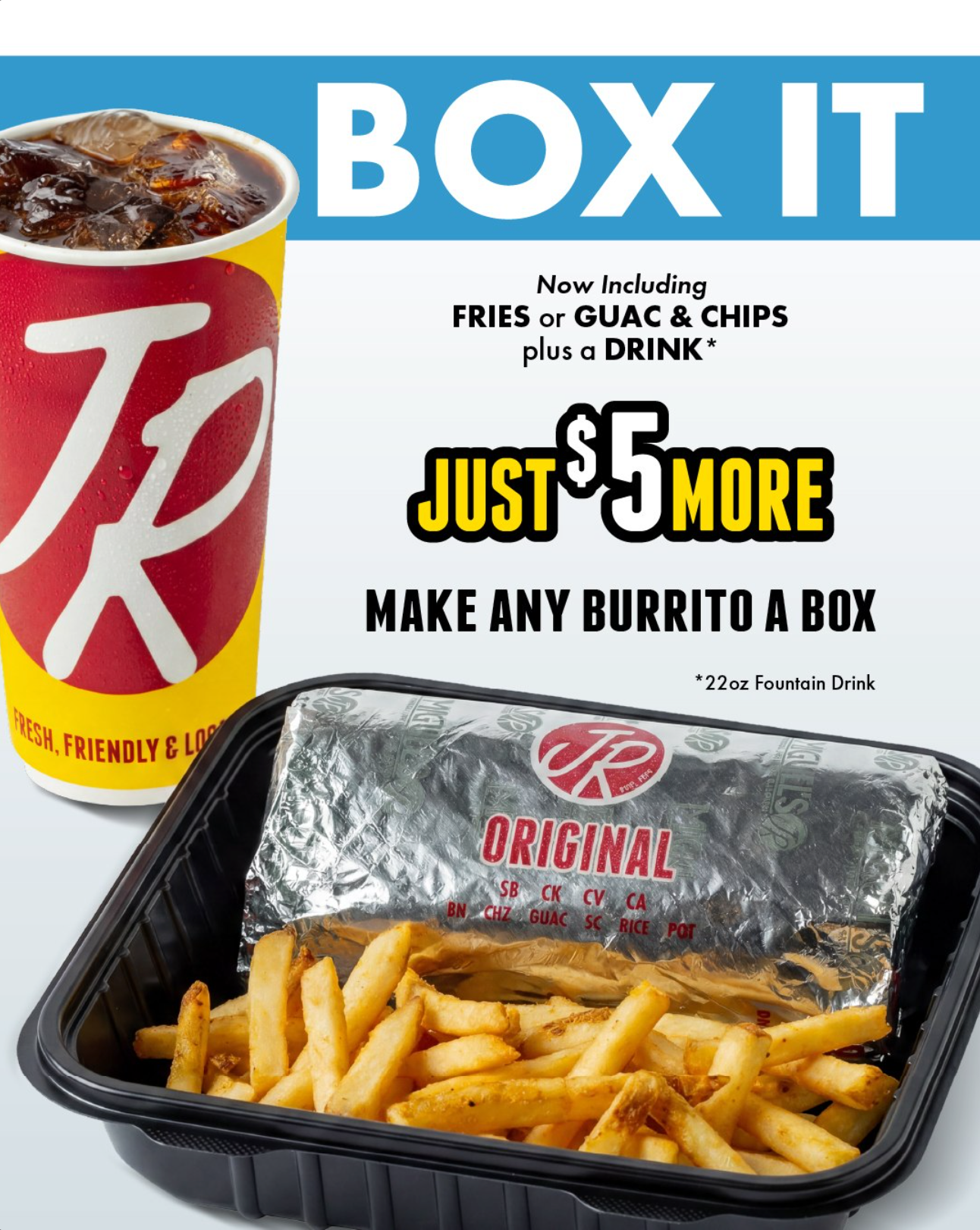 $5 More to Make It a Box at Miguel's Jr.