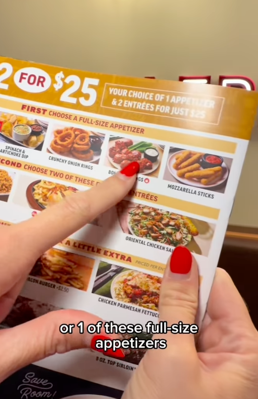 1 Appetizer & 2 Entrées for $25 at Applebee's