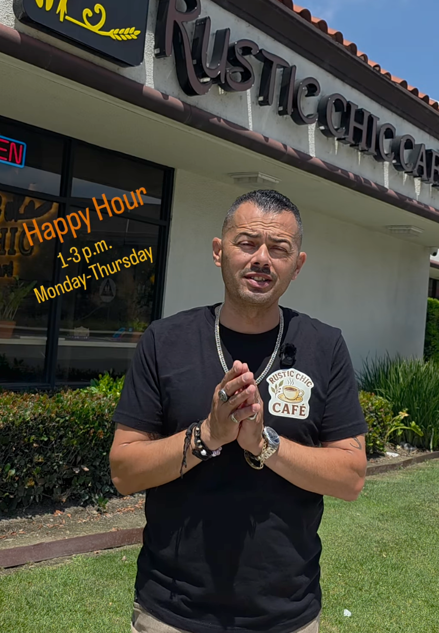 Rustic Chic Cafe Happy Hour Specialty Drinks $4.99