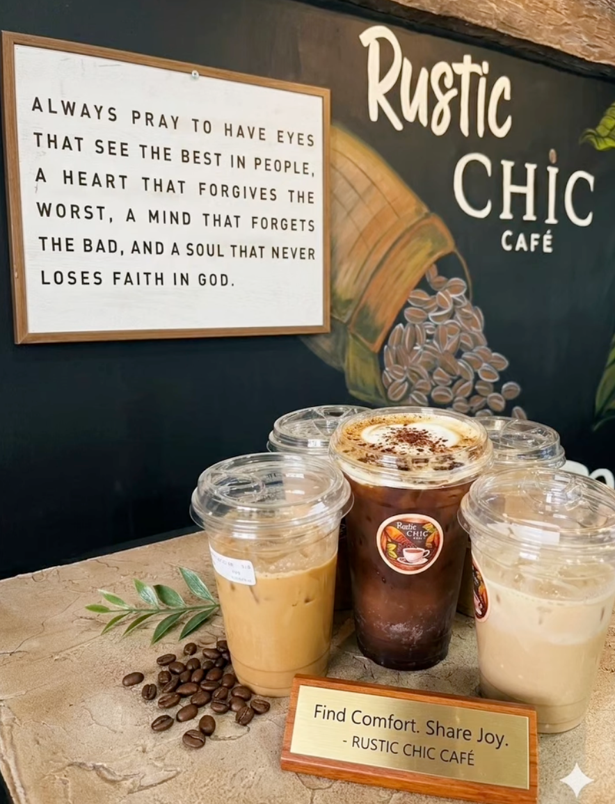 Rustic Chic Cafe Happy Hour Specialty Drinks $4.99