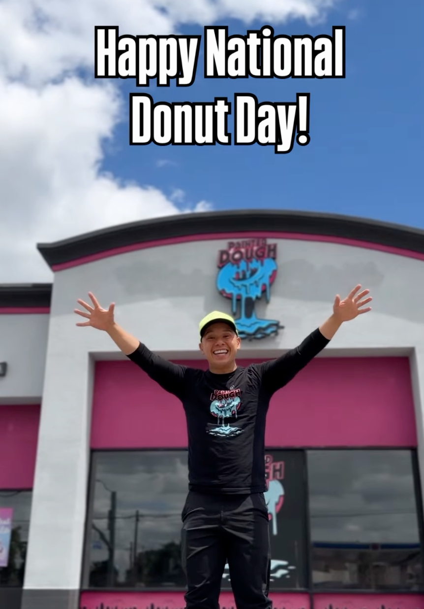 National Donut Day Deals at Painted Dough on 6/5
