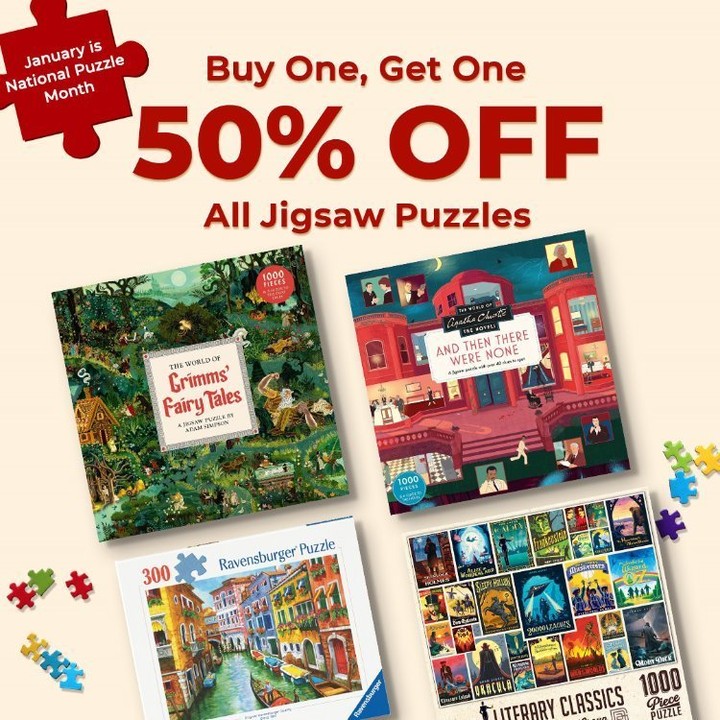 BOGO 50% Off Puzzles at Barnes & Noble in January