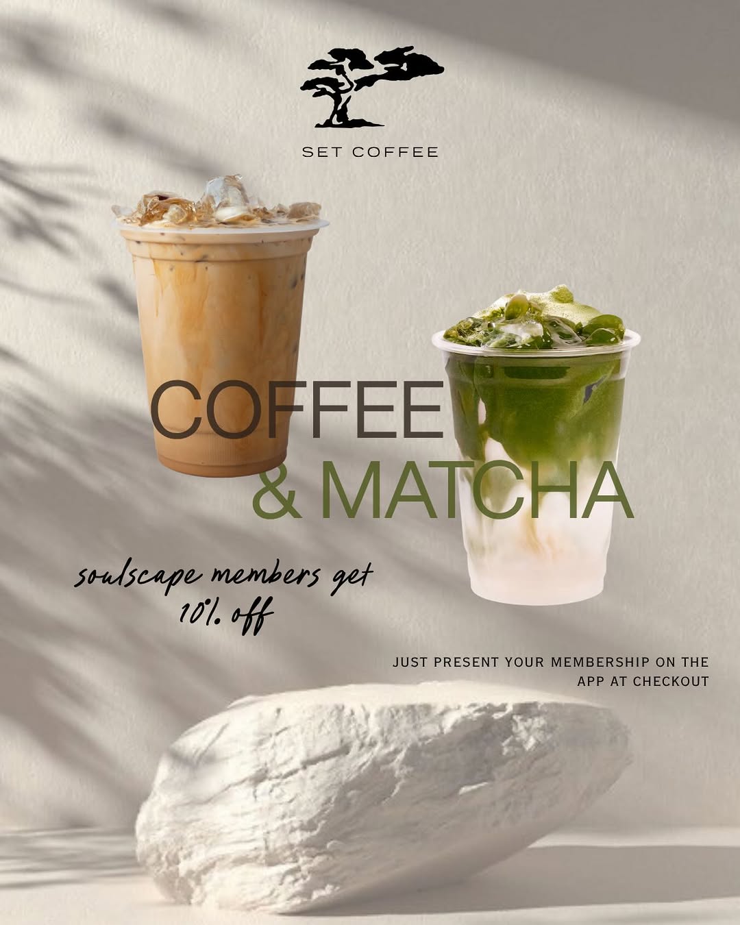 Soulscape Members Get 10% Off Drinks at Set Coffee