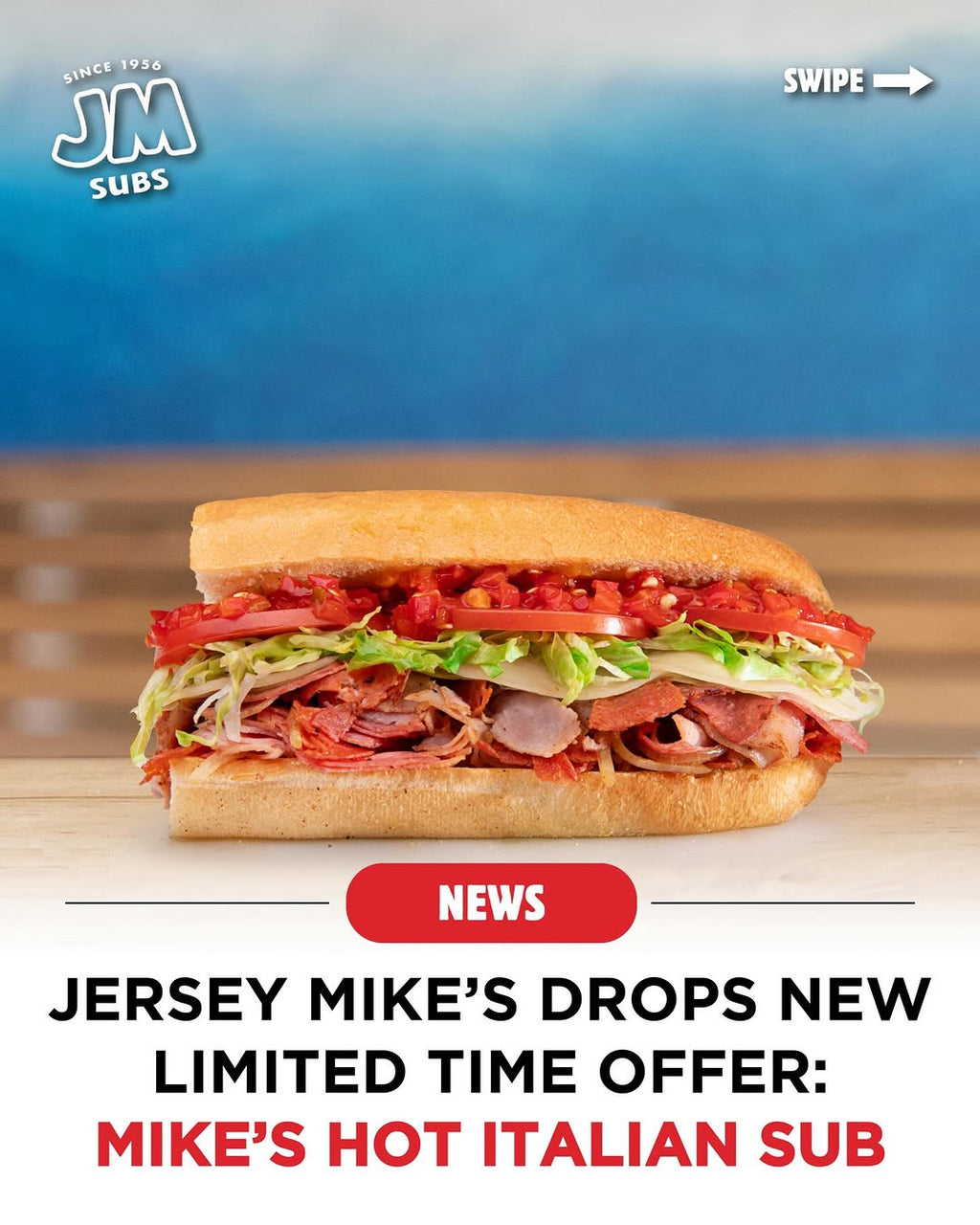 $8.95 Regular Sub at Mike's Hot Italian Sub at Jersey Mike's