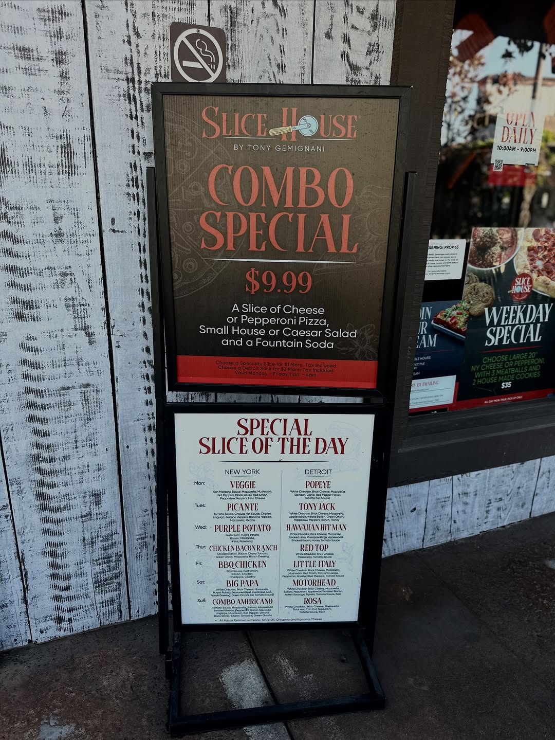 $9.99 Combo Special at Slice House