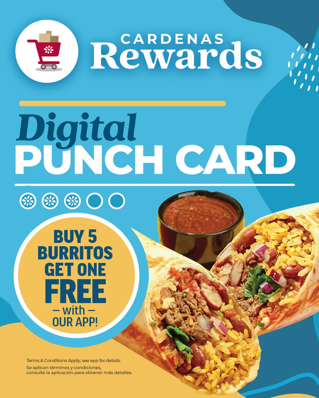 Earn Freebies at Cardenas with their Digital Punch Card