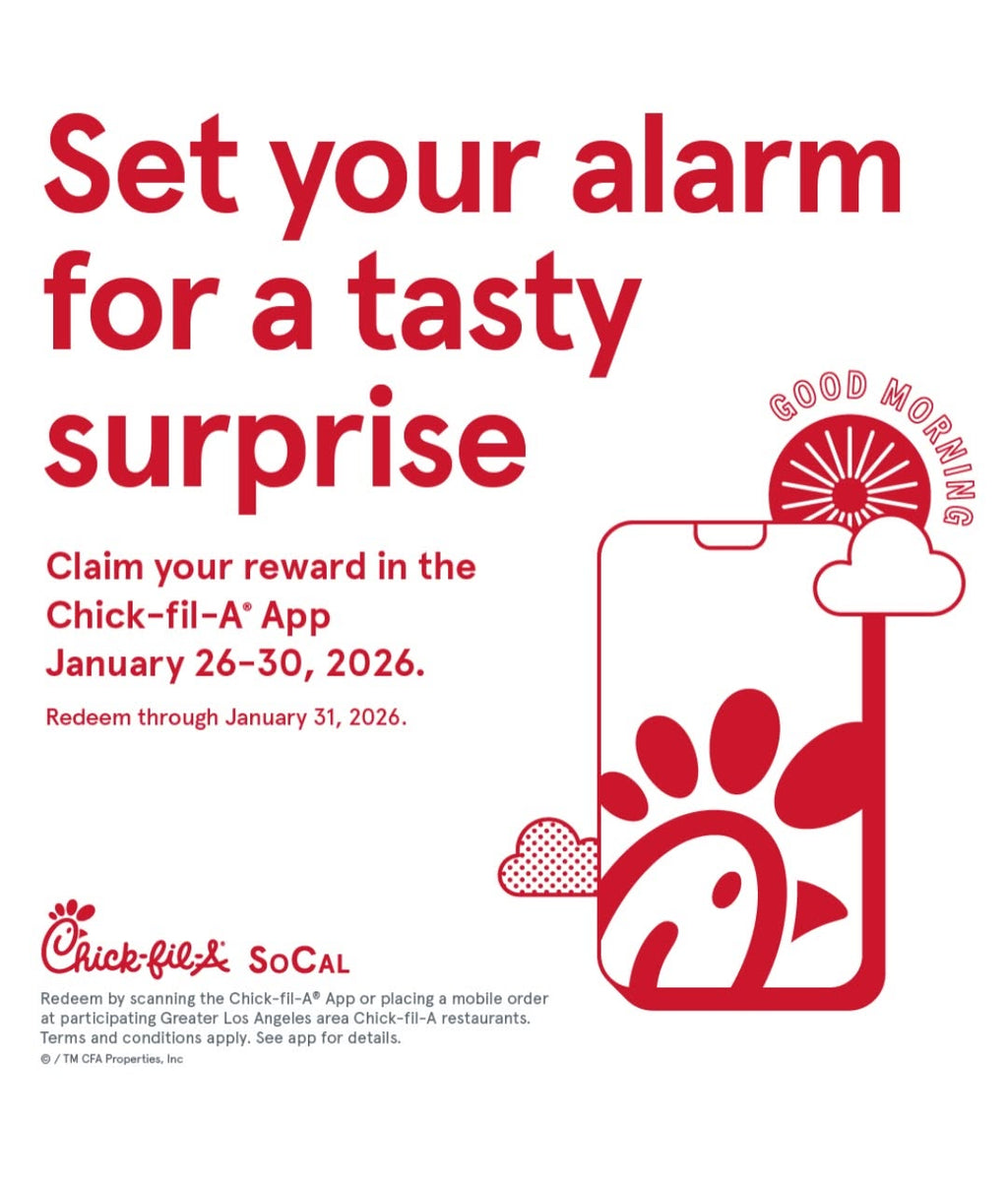 Special Reward for Chik-fil-A App Users on 1/26