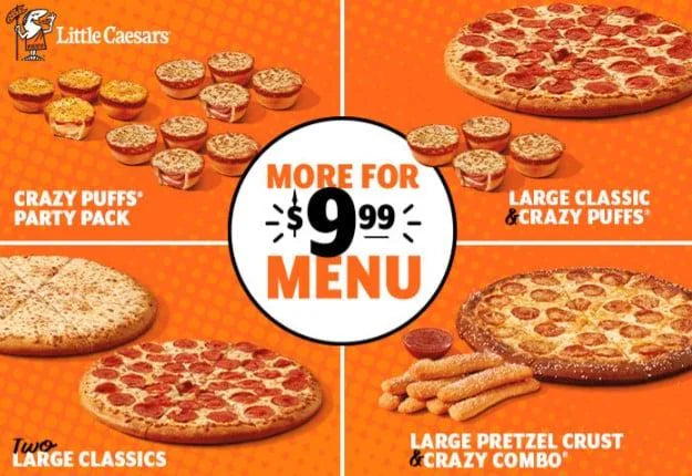2 Large Pizzas for $10 at Little Caesars