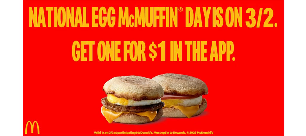 $1 McMuffin at McDonald's on 3/2