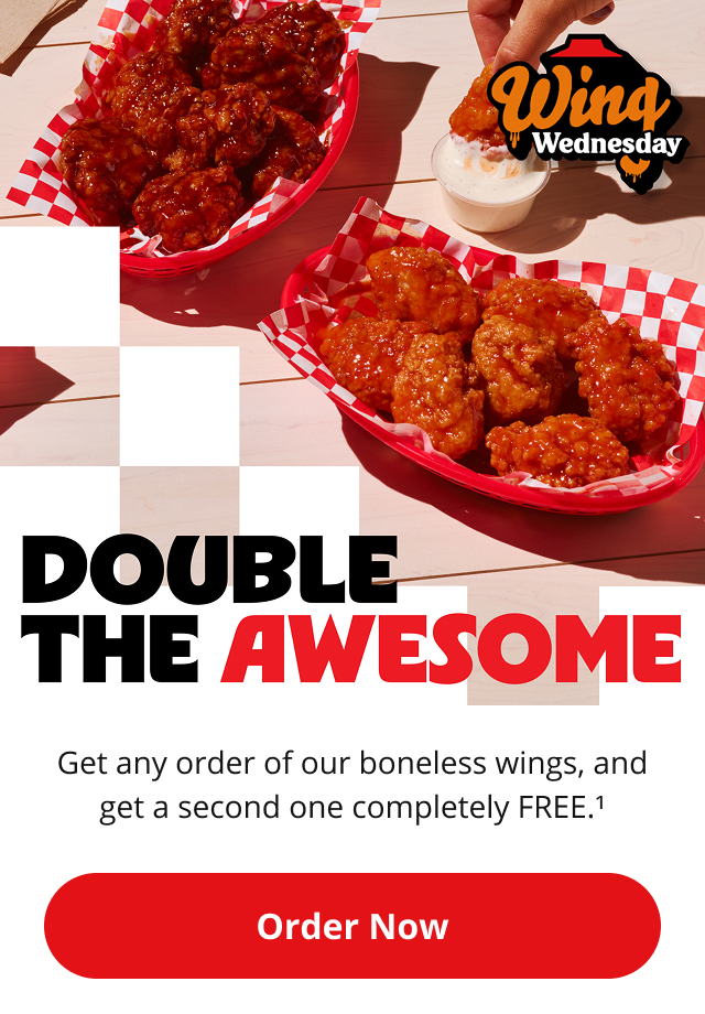 BOGO Free Wing Wednesdays at Pizza Hut