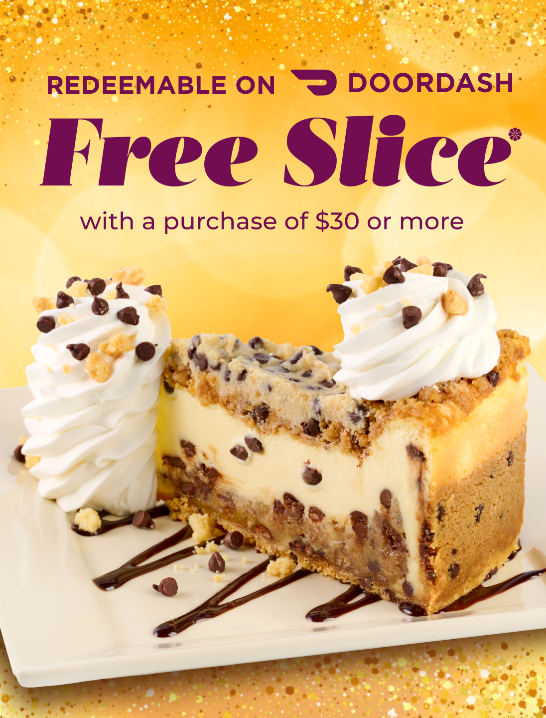 Free Cheesecake at Cheesecake Factory When You Link DoorDash Account